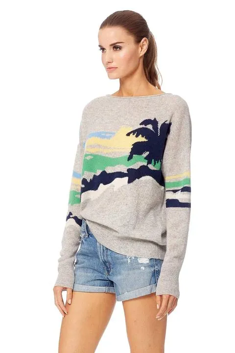 360 Sweater- Sunny Light Heather Grey Multi