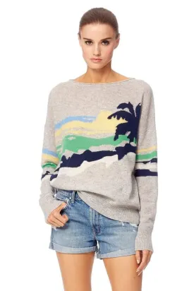 360 Sweater- Sunny Light Heather Grey Multi