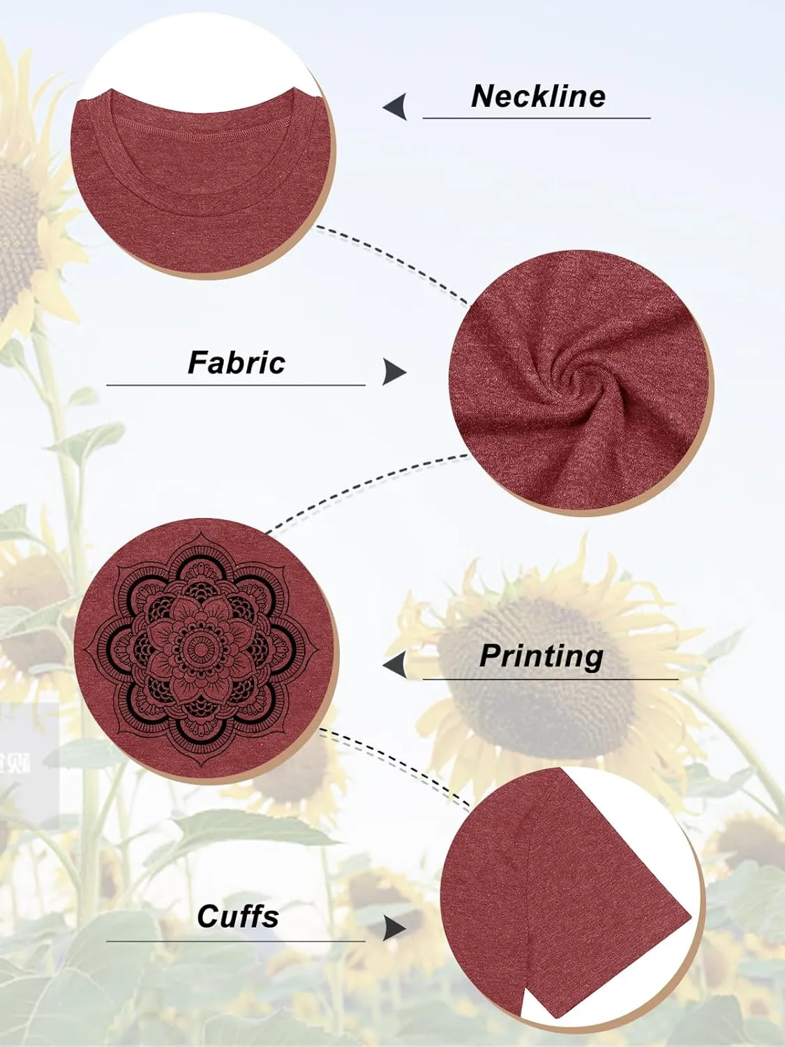 Chulianyouhuo Sunflower Graphic Shirt for Women Cute Flower Short Sleeve Ladies Tee Tops Teen Girls Casual T Shirt