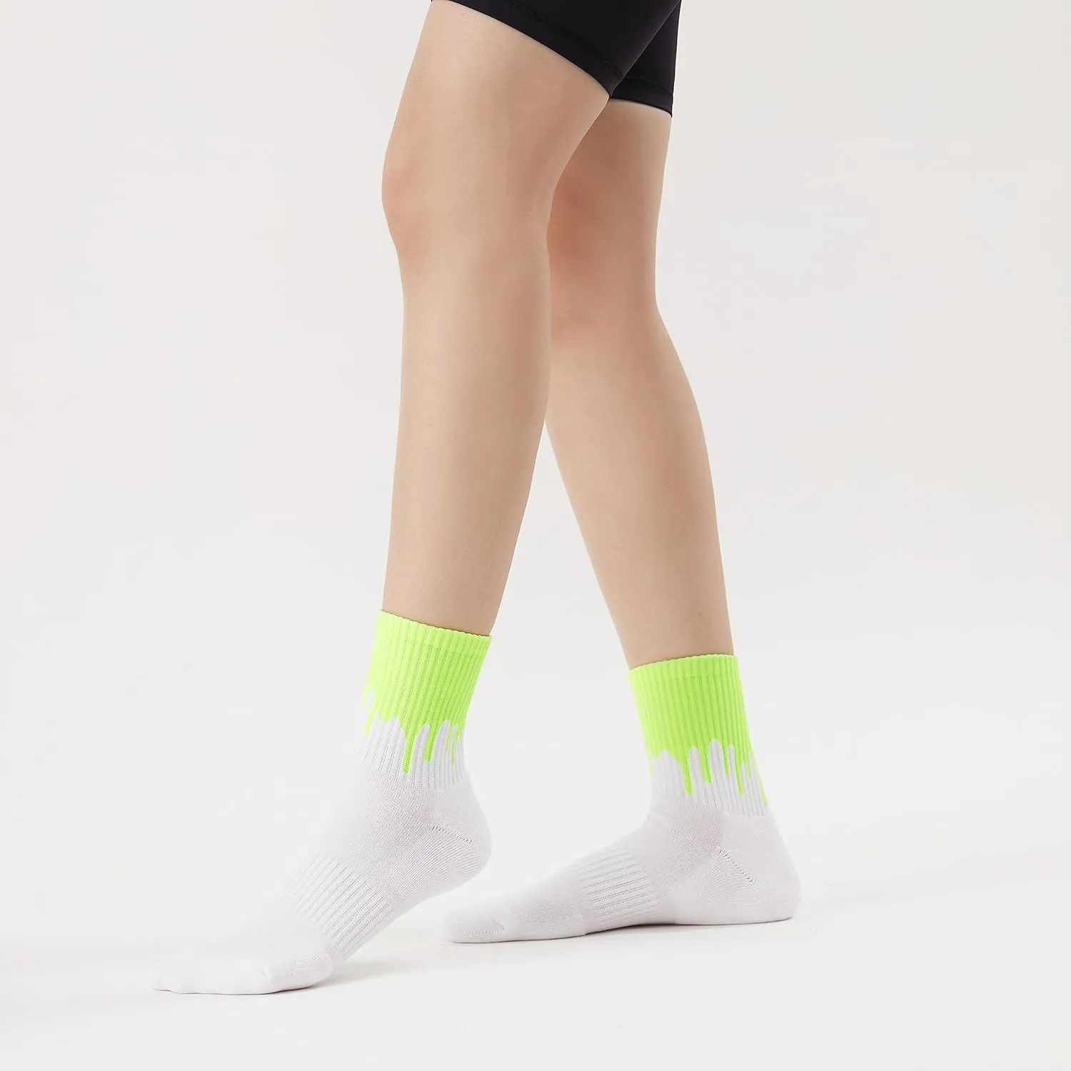Cotton Striped Athletic Quarter Socks with Cushioning & Arch Support for Running & Workouts