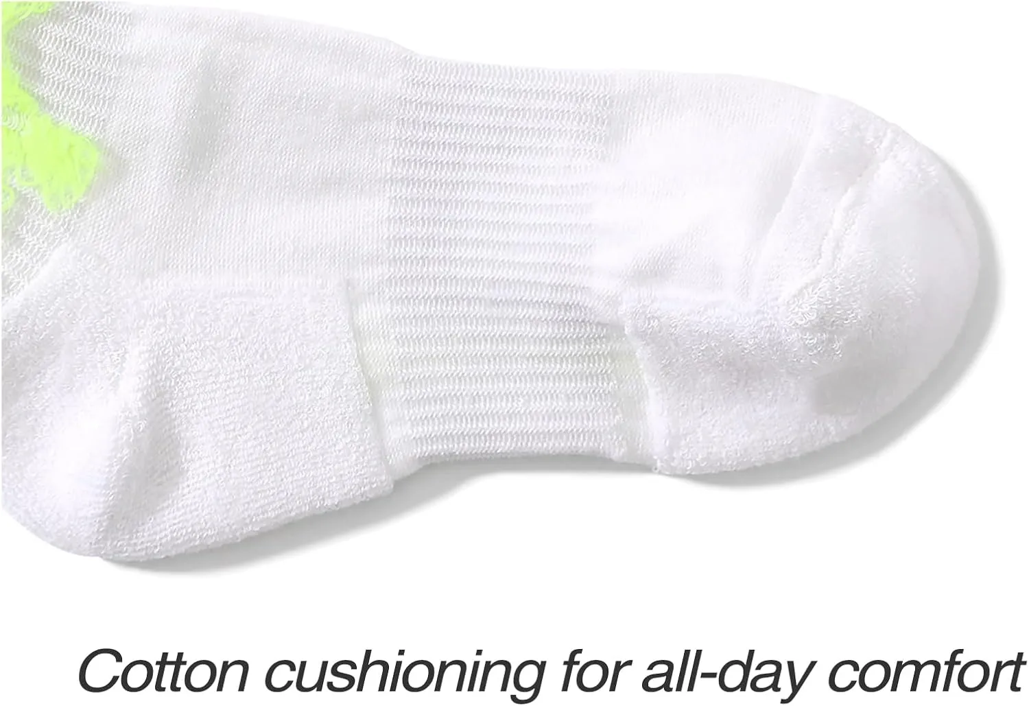Cotton Striped Athletic Quarter Socks with Cushioning & Arch Support for Running & Workouts