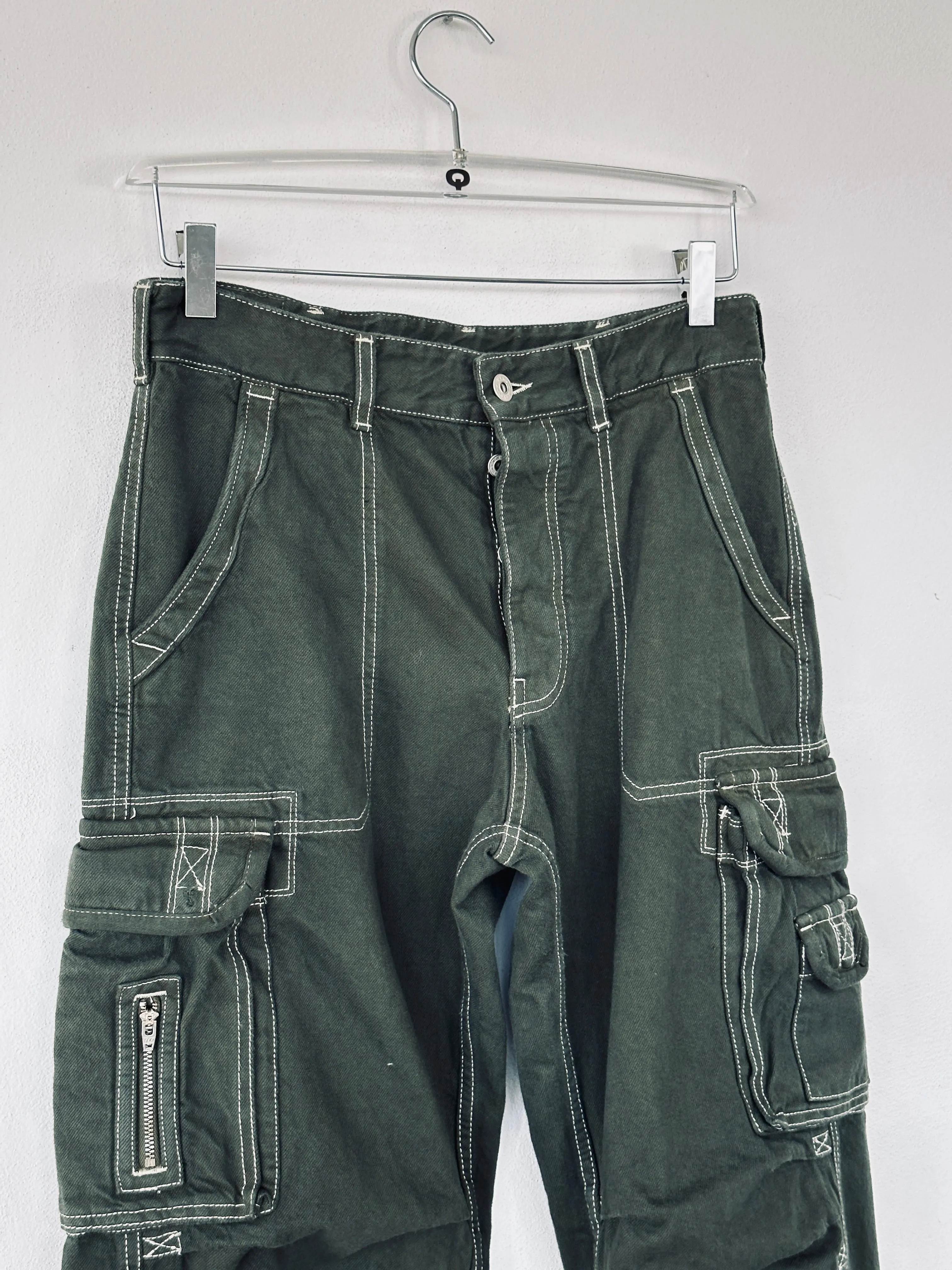 Denim Cargo Trousers