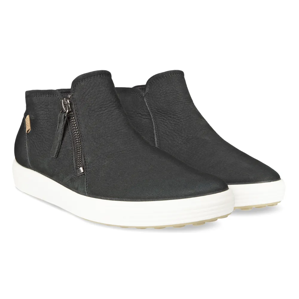 Black Womens Ecco Soft 7 Low Boot - Stylish and Comfortable