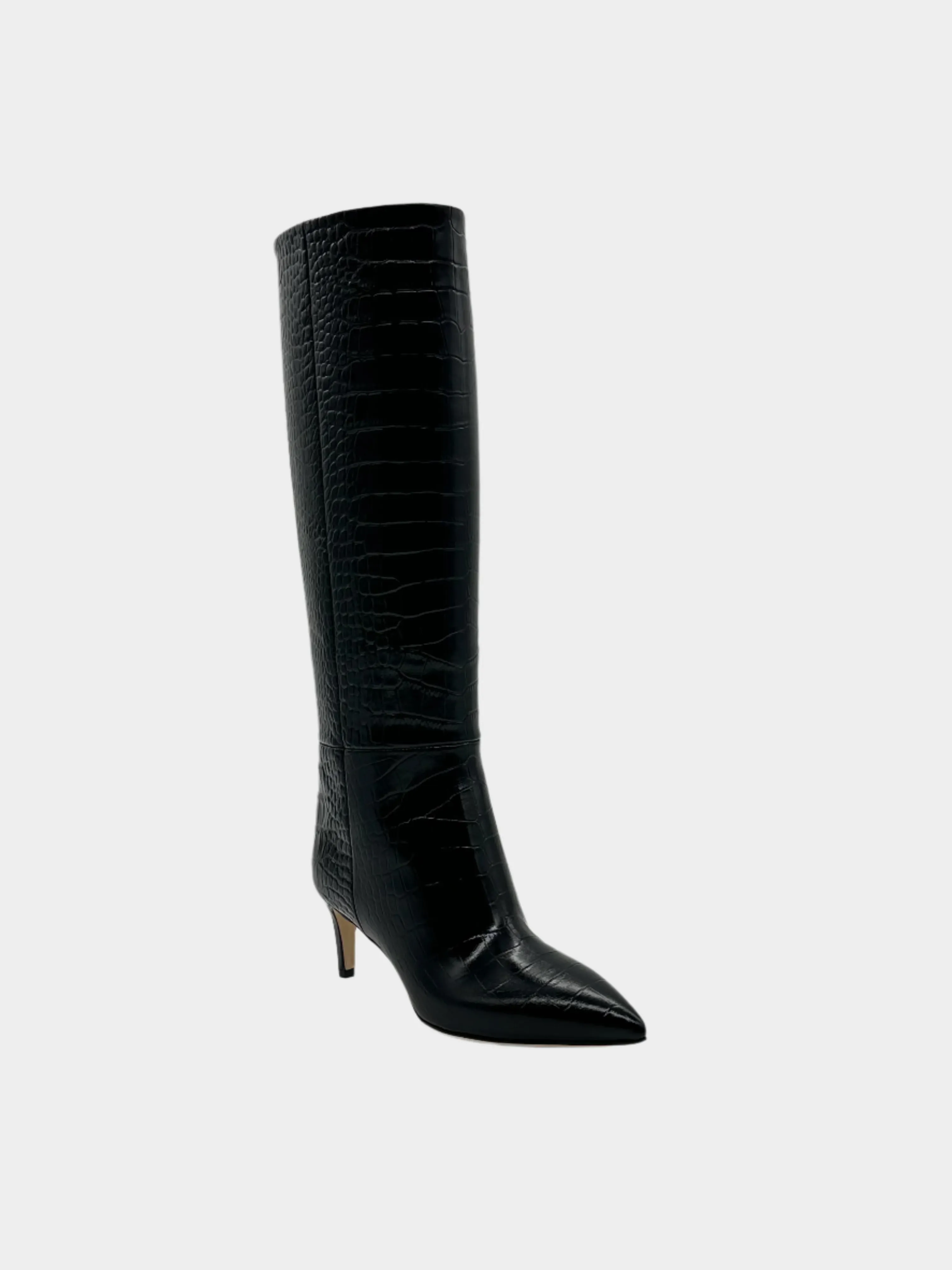 Embossed Croco Stiletto Boots