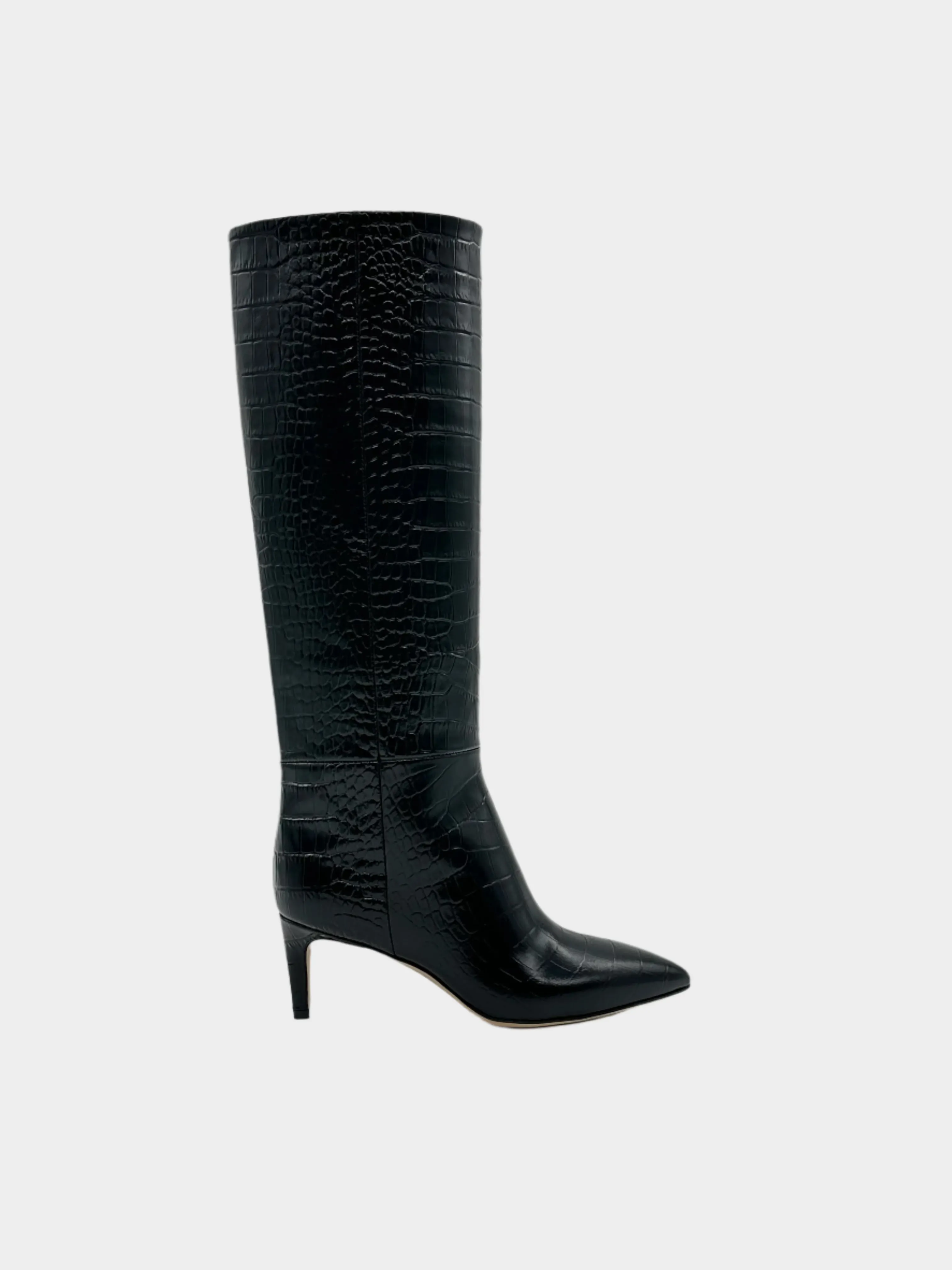 Embossed Croco Stiletto Boots
