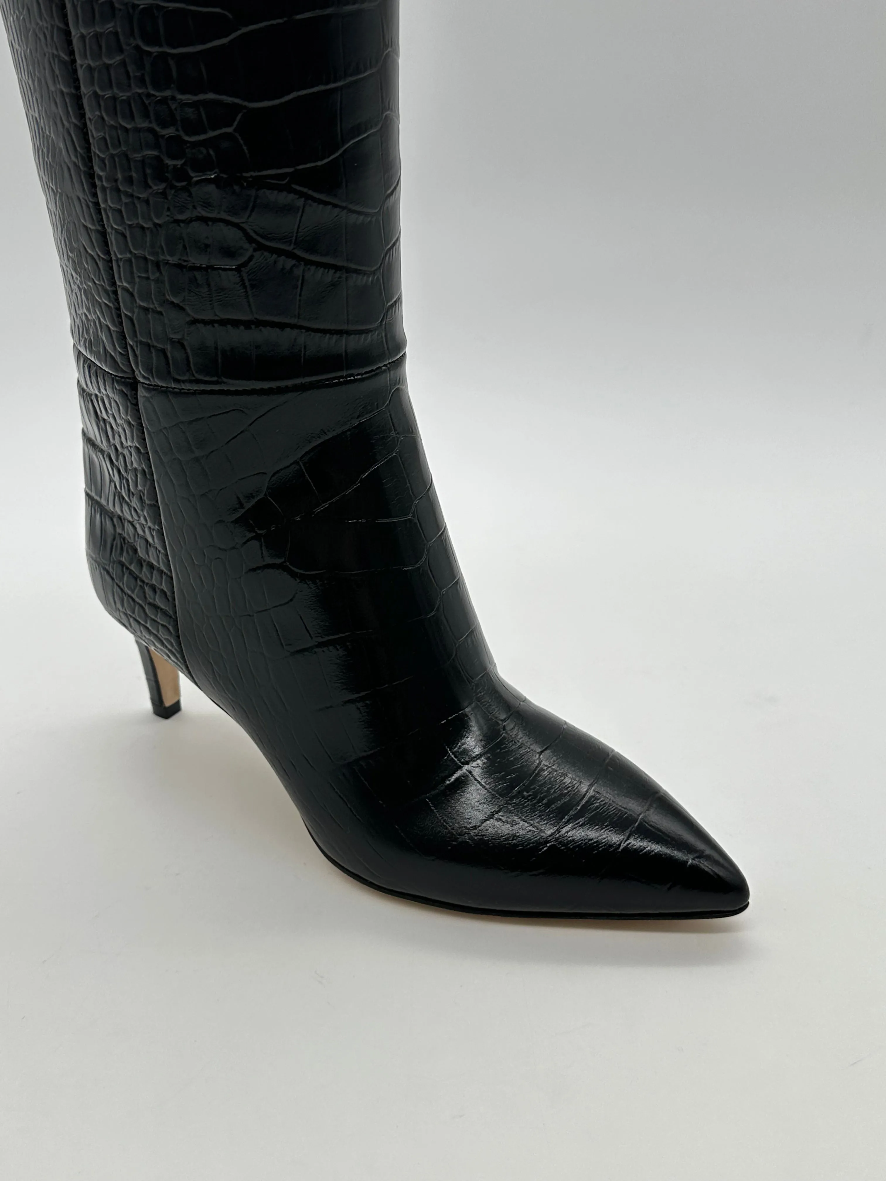 Embossed Croco Stiletto Boots