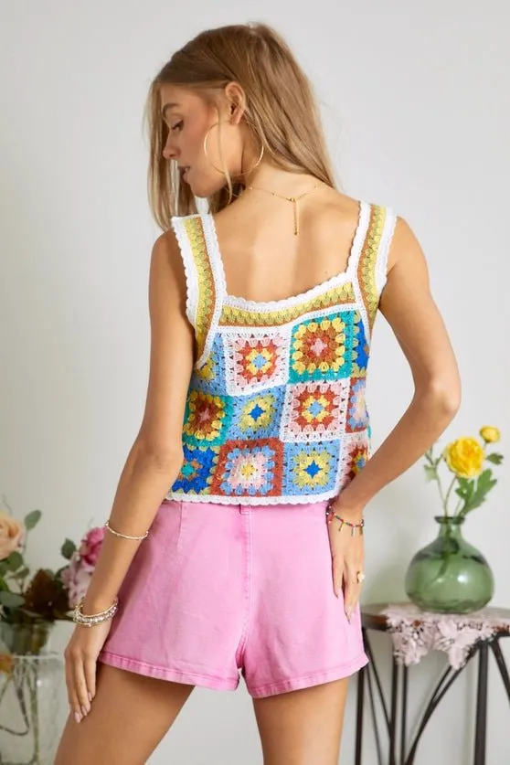 In The City Crochet Tank Top