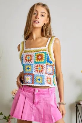 In The City Crochet Tank Top