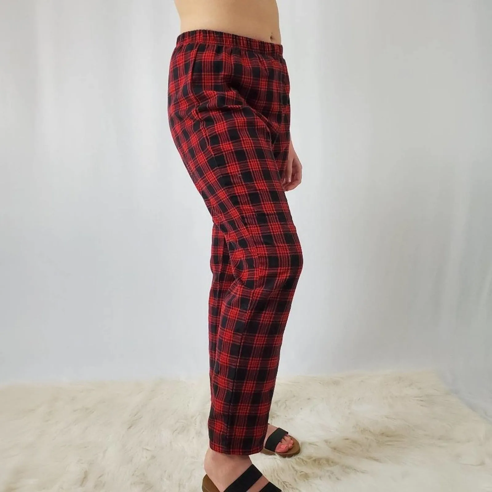 Red & Black Plaid Punk Rock Grunge Pants