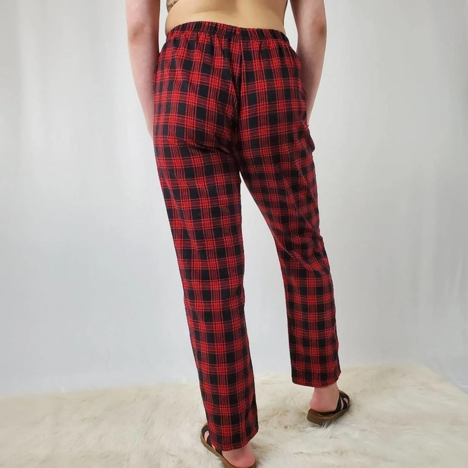 Red & Black Plaid Punk Rock Grunge Pants