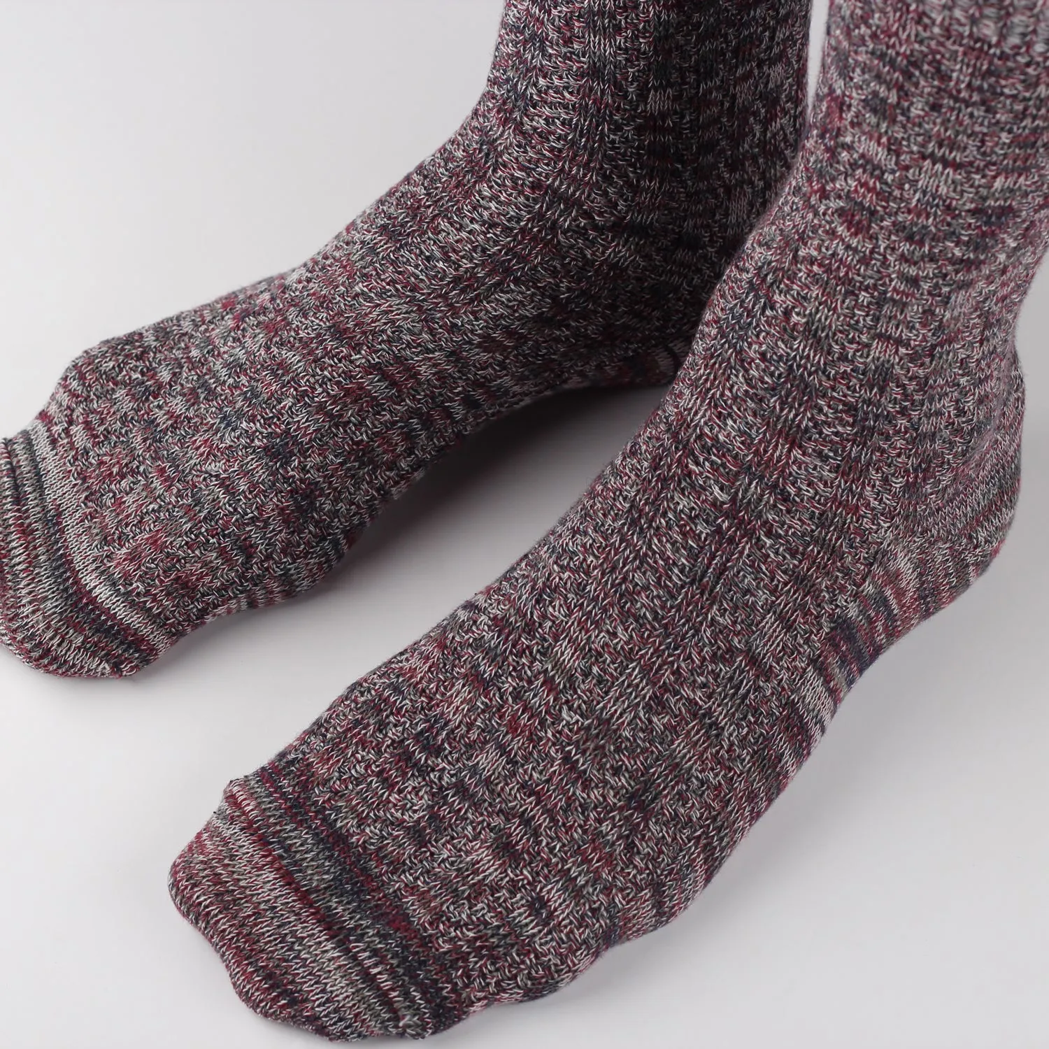 Relax Schooner Knit Supermelange Socks Army / Bordeaux Red Wine / Off White / Navy