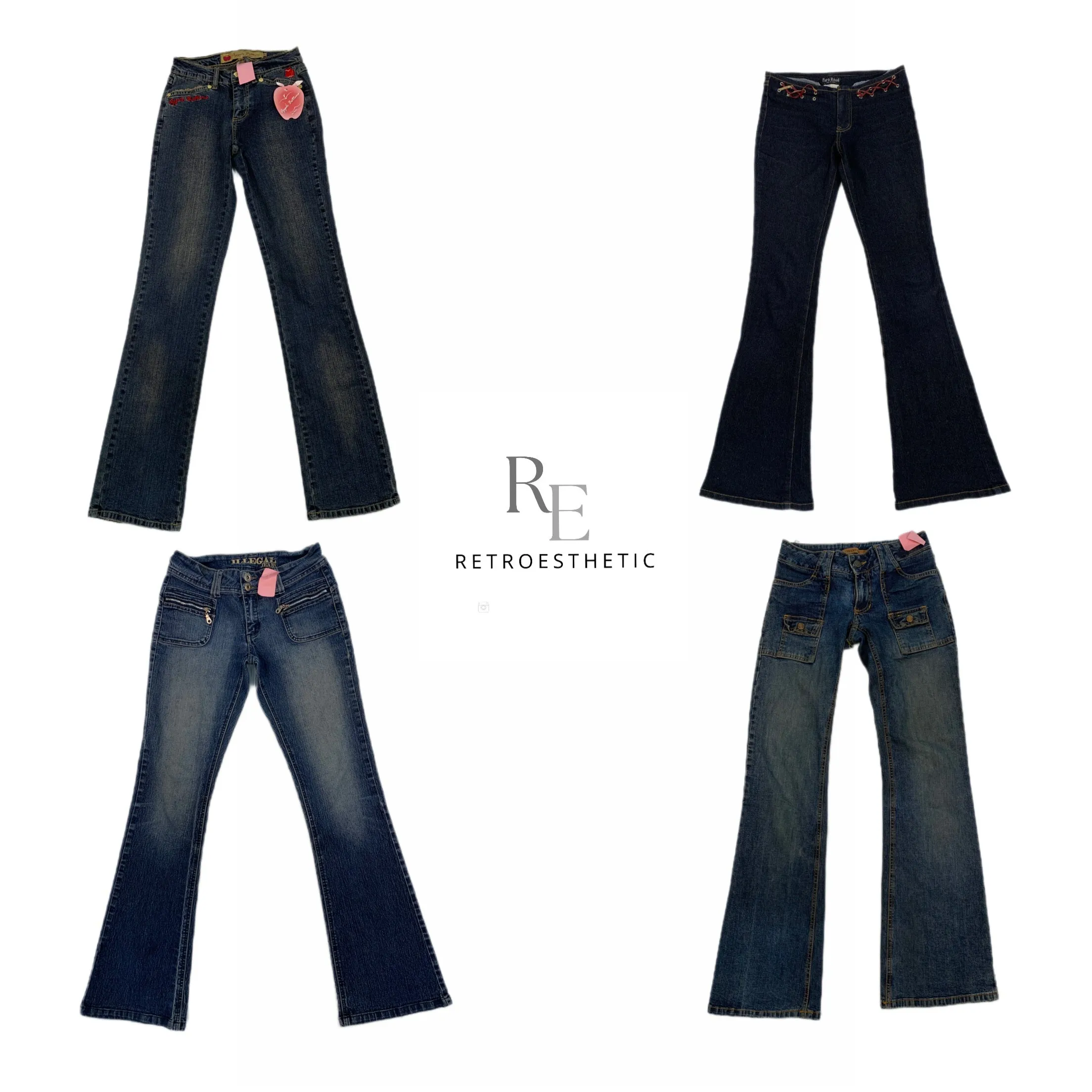 Retro Style Unique Statement Jeans (SR-457)
