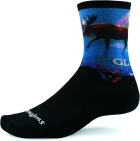 Swiftwick VISION IMPRESSION Crew, National Parks Edition, Running, Hiking and Cycling Socks