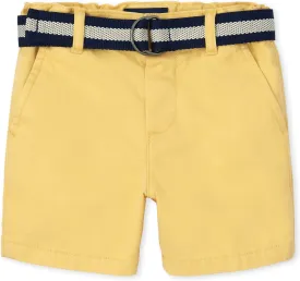 The Children's Place Baby Boys' and Toddler Twill Belted Chino Short