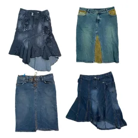Unique Y2k Denim Skirts , (RX-285)