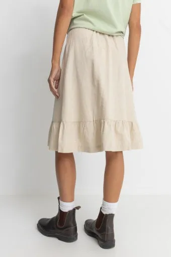 Women's Jyoti Tiered Midi Skirt - Natural