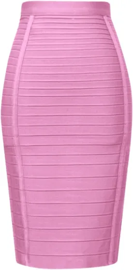 Women's Wrap Skirt Bodycon Pencil Skirts High Waist Knee Length Back Zipper Business Bandage Sexy Solid Color Skirt